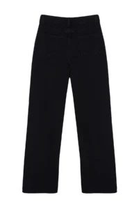 TRENDYOLMİLLA Black Pens Detailed High Waist Wide Leg jeans - Image 8
