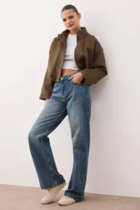 TRENDYOLMİLLA Mavi*001  High Waist Wide Leg jeans - Image 3