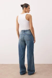 TRENDYOLMİLLA Mavi*001  High Waist Wide Leg jeans - Image 4