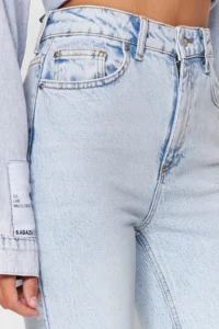 TRENDYOLMİLLA Light Blue More Sustainable High Waist Less Flexible Bootcut jeans - Image 6