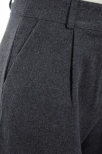 TRENDYOLMİLLA Anthracite Wide Leg/Wide Leg High Waist Weaving Pants - Image 3