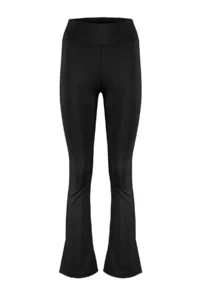 TRENDYOLMİLLA Black Shaping flared leg Yoga Knitting Sports Leggings - Image 8