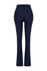 TRENDYOLMİLLA Dark Navy Ribbed flared leg Yoga Knitting Sports Leggings - Image 5