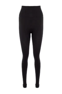 TRENDYOLMİLLA Black seamless/Seamless Shaping Full Size Knitting Sports Leggings - Image 7