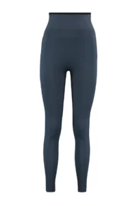 TRENDYOLMİLLA Anthracite seamless/Seamless Contrast Color Detailed Full Size Knitting Sports Leggings - Image 7