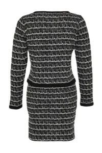 TRENDYOLMİLLA Black Knitting Detailed Soft textured Cardigan-Skirt Knitwear Top and Bottom Set - Image 8
