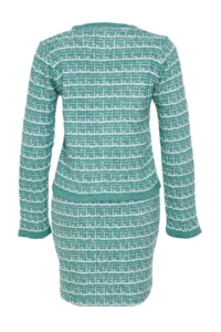 TRENDYOLMİLLA Mint Knitting Detailed Soft textured Cardigan-Skirt Knitwear Top and Bottom Set - Image 7