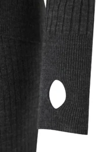 TRENDYOLMİLLA Anthracite Stone Basic Finger Detailed Knitwear Top and Bottom Set - Image 10