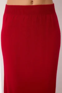 TRENDYOLMİLLA Dark Rejection Turtleneck Knitwear Etekli Top and Bottom Set - Image 3