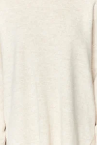TRENDYOLMİLLA Beige Wide Pattern Balloon Sleeve Knitwear Top and Bottom Set - Image 4