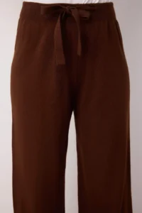 TRENDYOLMİLLA Brown Wide Pattern Hairy Yarn Knitwear Top and Bottom Set - Image 3