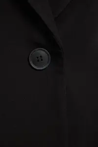 TRENDYOLMİLLA Black Weaving Oversized Blazer Jacket - Image 7
