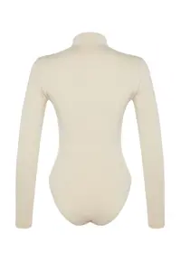 TRENDYOLMİLLA Stone Gather Detailed Dog collar snaps Flexible Knitting Bodysuit .D.00014 - Image 8