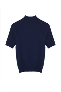 TRENDYOLMİLLA Navy Blue Mercerized Look Premium Yarn/Special Yarn Basic Thin Knitwear Blouse - Image 8
