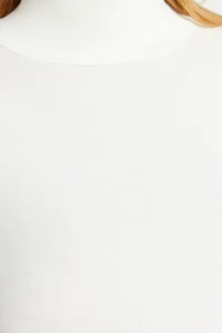 TRENDYOLMİLLA Ecru Soft Fabric Turtleneck Fitted Flexible Knitting Blouse - Image 5