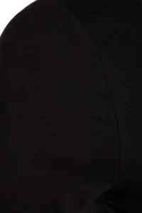 TRENDYOLMİLLA Black Cotton Flexible Boat Neck Fitted Flexible Knitting Blouse - Image 7