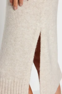 TRENDYOLMİLLA Stone Midi Wide Pattern Soft textured Knit Dress - Image 5