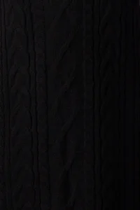 TRENDYOLMİLLA Black Mini Braided Knitwear Gilet Dress - Image 2