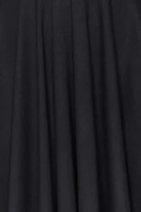 TRENDYOLMİLLA Black Square Neck Ruffled Skirt Bele Oturan Mini Knitting Dress - Image 3