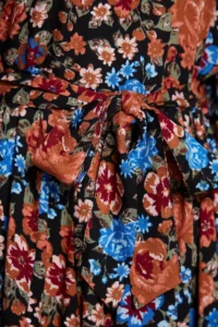 TRENDYOLMİLLA Multicolored Belted Skirt with flywheel Boho Viscose Weaving Dress - Image 7