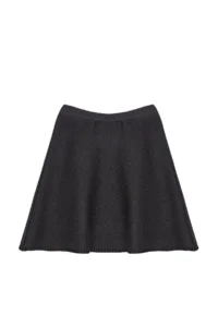 TRENDYOLMİLLA Anthracite Mini Cotton Blended Knitwear Skirt - Image 6