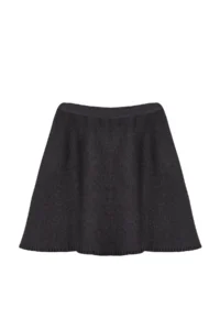 TRENDYOLMİLLA Anthracite Mini Cotton Blended Knitwear Skirt - Image 7