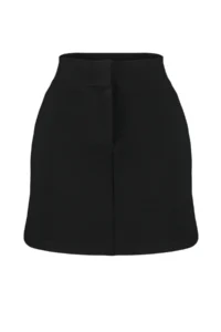 TRENDYOLMİLLA Black interlock High Waist Zippered Mini Knitting Skirt - Image 6