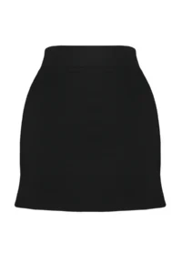 TRENDYOLMİLLA Black interlock High Waist Zippered Mini Knitting Skirt - Image 7