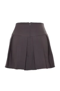 TRENDYOLMiLLA Anthracite Premium High Quality pleated Mini Size Weaving Skirt - Image 11