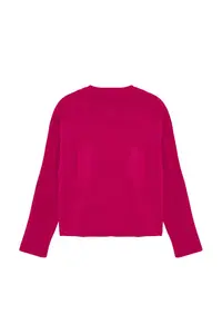 TRENDYOLMİLLA Fuchsia Button Detailed Jacket Look Knitwear Cardigan - Image 7