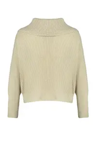 TRENDYOLMİLLA Stone Wide Pattern Turndown collar Zippered Knitwear Cardigan - Image 9