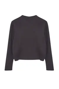 TRENDYOLMİLLA Anthracite Basic Jacket Look Knitwear Cardigan - Image 7