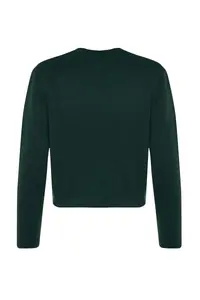 TRENDYOLMİLLA Emerald Green Basic Jacket Look Knitwear Cardigan - Image 13
