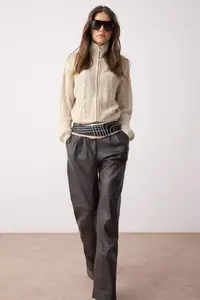 TRENDYOLMİLLA Stone*001 Crop/Short Plain Dog collar Knitwear Cardigan