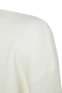 TRENDYOLMİLLA Ecru Soft textured Double breasted Collar Knitwear Cardigan - Image 8