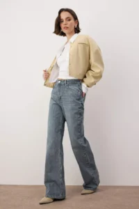 TRENDYOLMiLLA Blue*001 High Waist Wide Leg Wide Leg jeans - Image 2