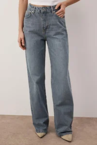 TRENDYOLMiLLA Blue*001 High Waist Wide Leg Wide Leg jeans - Image 3