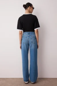 TRENDYOLMiLLA Blue High Waist Wide Leg Wide Leg jeans - Image 4