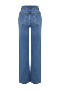 TRENDYOLMiLLA Blue High Waist Wide Leg Wide Leg jeans - Image 6