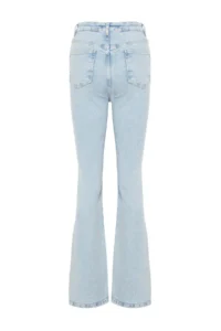 TRENDYOLMİLLA Light Blue High Waist Middle Flexible Flare jeans flared leg - Image 10