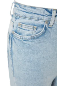 TRENDYOLMİLLA Light Blue High Waist Middle Flexible Flare jeans flared leg - Image 9
