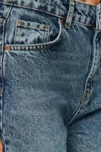 TRENDYOLMİLLA Mavi Soluk Efekt Vintage High Waist Wide Leg Wide Leg 100% Cotton Non-Stretch jeans - Image 10