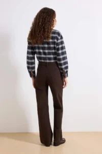 TRENDYOLMİLLA Brown  High Waist Wide Leg jeans - Image 4