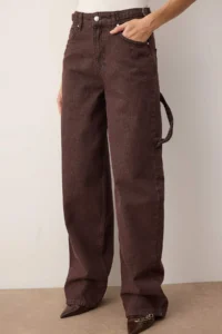 TRENDYOLMİLLA Brown*001  High Waist Bol Kesim Loose Baggy jeans - Image 3