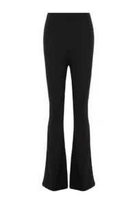 TRENDYOLMİLLA Black Thinner High Waist Flare/flared leg Knitting Pants - Image 7