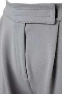 TRENDYOLMİLLA Yunus Gray Velcro Closure High Waist pleated Wide Leg/Wide Cut Knitting Pants - Image 7