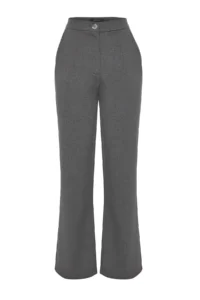 TRENDYOLMİLLA Anthracite Premium Kalite Wide Leg/Wide Leg Weaving Dress Pants - Image 8