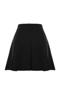 TRENDYOLMiLLA Black pleated Weaving Shorts Skirt - Image 10