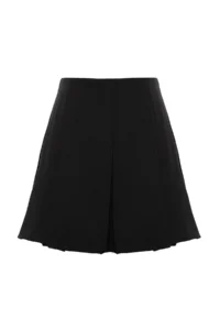 TRENDYOLMiLLA Black pleated Weaving Shorts Skirt - Image 9