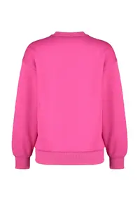 TRENDYOLMİLLA Fuchsia Thick Regular/Normal Pattern Crew Neck Basic Knitting Sweatshirt with Fleece Inside - Image 8